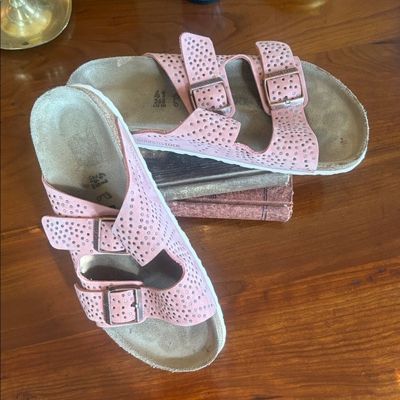 Birkenstock Pink Sandals with Metallic main image 8